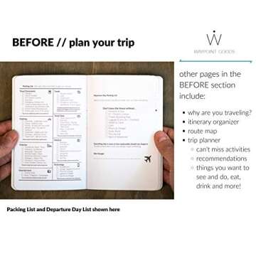 Waypoint Goods Prompted Travel Journal - Organize Your Trip