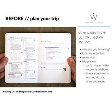 Waypoint Goods Prompted Travel Journal - Organize Your Trip