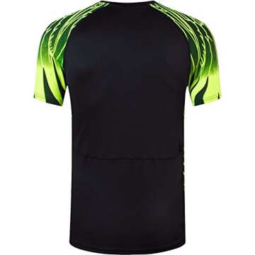 jeansian Men's Sport Quick Dry Fit Short Sleeves T-Shirt Tees Shirt Tshirt Tops Golf Tennis Running LSL133
