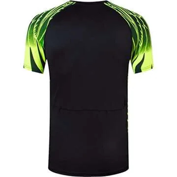 jeansian Men's Sport Quick Dry Fit Short Sleeves T-Shirt Tees Shirt Tshirt Tops Golf Tennis Running LSL133