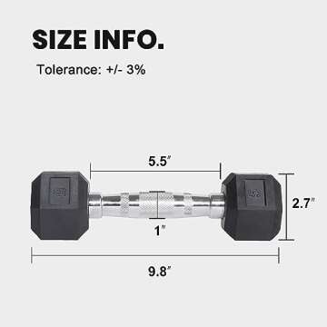 LIONSCOOL Hex Dumbbell (5LB Pair)