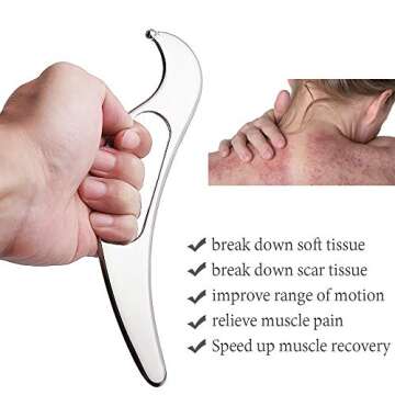 Ergonomic Guasha Tools: Stainless Steel Muscle Scraper for Therapy