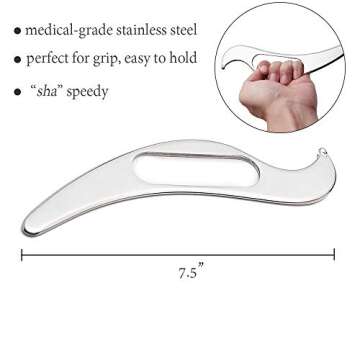 Premium Stainless Steel Guasha Tools for Muscle Therapy