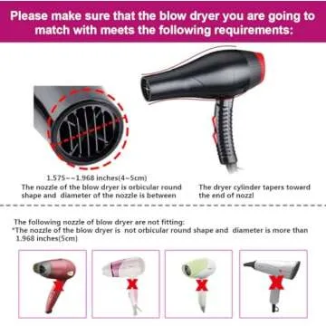 Collapsible Silicone Hair Dryer Diffuser for Travel