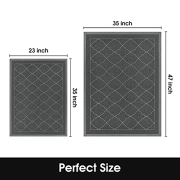 HOMEIDEAS Waterproof Non-Slip Door Mat for All Occasions