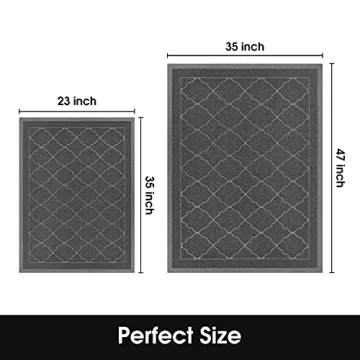 HOMEIDEAS Waterproof Non-Slip Door Mat for All Occasions