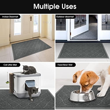 HOMEIDEAS Waterproof Non-Slip Door Mat for All Occasions