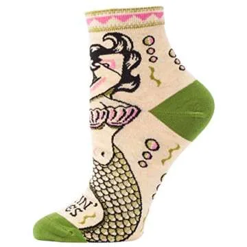 Blue Q Women's Makin Waves Ankle Socks 5-10 Multi