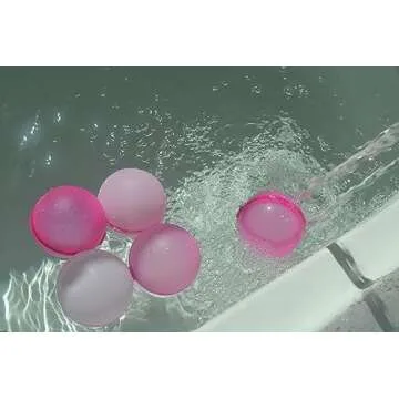 Eco-Friendly Pink Water Balloons for Kids - Pack of 5