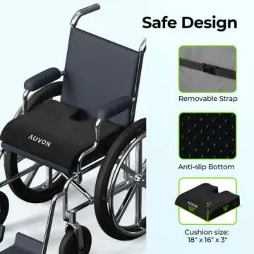 Memory Foam Wheelchair Cushion for Ultimate Comfort