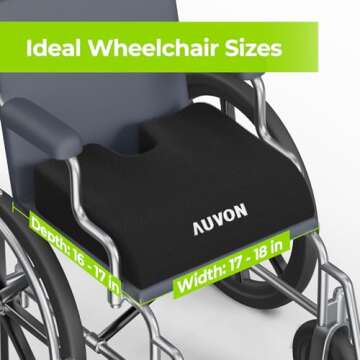 Memory Foam Wheelchair Cushion for Ultimate Comfort