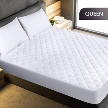 Cozy Utopia Bedding Quilted Fitted Mattress Pad (Queen)