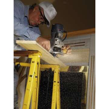 Bosch 1/8-Inch Radius Roundover Two flutes Router Bit with Ball Bearing