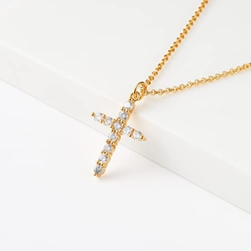 Moodear Dainty Cross Necklace for Everyday Elegance