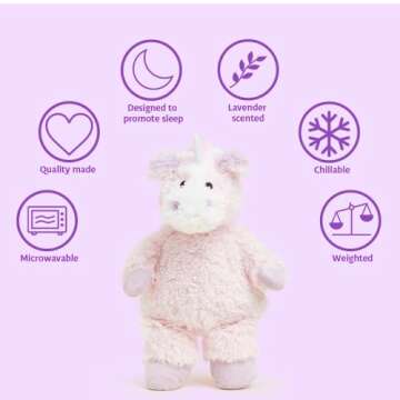 Warmies Microwavable French Lavender Scented Plush Unicorn
