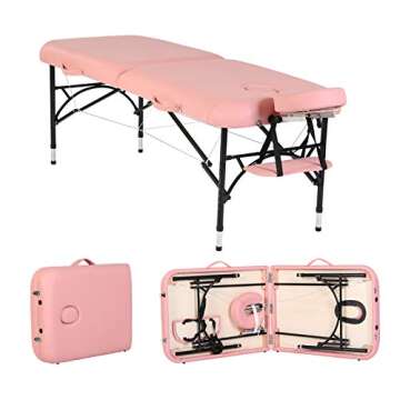 Artechworks 28" Width Portable Lightweight Massage Table for Home & Spa