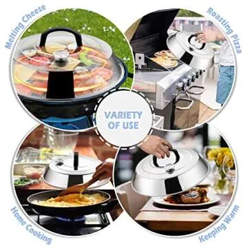 Joyfair 12 Inch Cheese Melting Dome Set - Perfect for Grilling