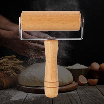 Watris Veiyi Small Wooden Rolling Pin for Effortless Baking
