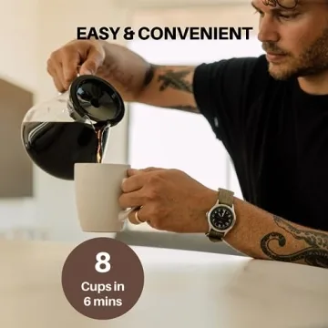 SimplyGoodCoffee Maker Easy Use 8 Cup Brewer