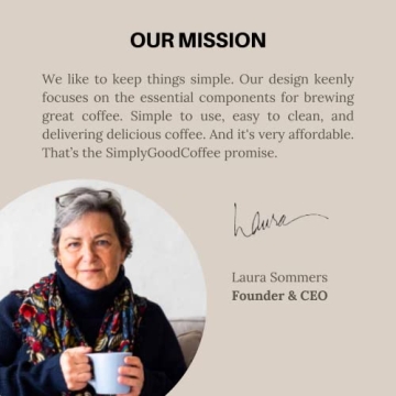 SimplyGoodCoffee Maker Easy Use 8 Cup Brewer