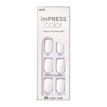 KISS imPRESS No Glue Press On Nails in Frosting