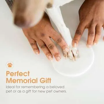 Paw Print Photo Frame with Clay Imprint Kit - Memorial Keepsake