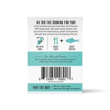 The Honest Kitchen Human Grade Grain Free Meal Booster: 99% Salmon & Pollock (12 pack), 5.5 oz