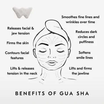 Mount Lai - The Vitality Qi White Jade Gua Sha Sculpting Tool | Face Sculpting Tool for Skin Care | Guasha Tool for Face and Body | Facial Massage Tools to Relieve Muscle Tension and Reduce Puffiness