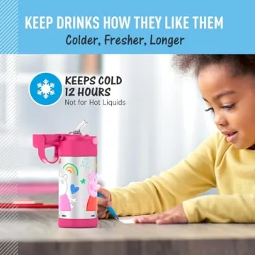 Durable Thermos FUNTAINER 12 Ounce Kids Water Bottle