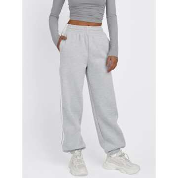 Trendy Queen Womens Sweatpants Joggers Y2k Pants Casual Baggy Cute Clothes Teen Girls Fashion 2024 G...