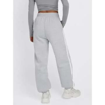 Trendy Queen Womens Sweatpants Joggers Y2k Pants Casual Baggy Cute Clothes Teen Girls Fashion 2024 Grey M