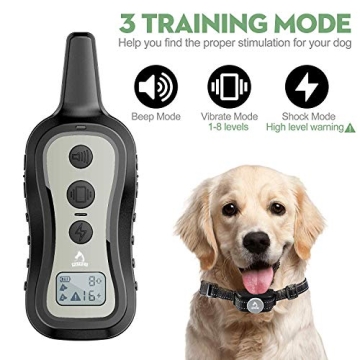 PATPET Dog Training Collar with 3 Modes and Remote Range