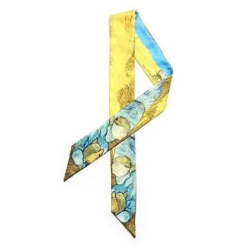 Gudessly Stylish Handbag Ribbon Scarf for Versatile Use