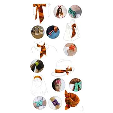 Gudessly Stylish Handbag Ribbon Scarf for Versatile Use