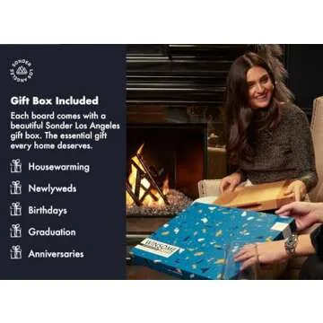 Large Maple Wood Cutting Board with Gift Box - Perfect for Cooking