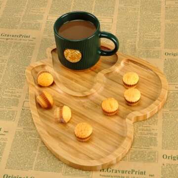 BinaryABC Heart Shaped Charcuterie Board Wood Serving Platters and Trays Side Dish Serving Trays,Mother Day Table Decorations Supplies