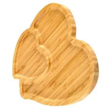 BinaryABC Heart Shaped Charcuterie Board Wood Serving Platters and Trays Side Dish Serving Trays,Mother Day Table Decorations Supplies