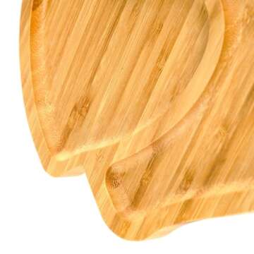 BinaryABC Heart Shaped Charcuterie Board Wood Serving Platters and Trays Side Dish Serving Trays,Mother Day Table Decorations Supplies