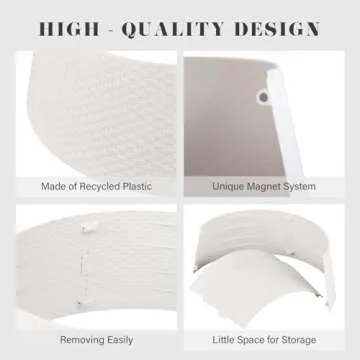 Tree Nest Christmas Tree Collar 26.8" D Round Christmas Tree Ring Skirt Base Cover Christmas Decorations for Xmas Tree Plastic Wicker(Large, White)