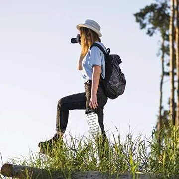 QuiFit BPA Free 64oz Water Bottle with Time Markers