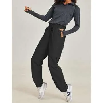 PINSPARK Women's Zip Off Hiking Pants Waterproof Lightweight