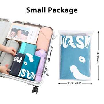 WOWLIVE Extra Large Nylon Laundry Bags for Travel Set