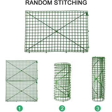 HONUTIGE 10 Pack Grid Plant Wall Frames, Plastic Frame for Flowers Wall Arches Backdrop DIY Decorative Fences Panel Wall Display for Artificial Flowers Plant Base