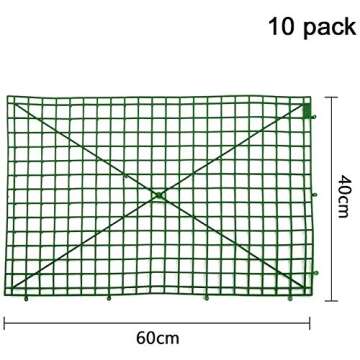 HONUTIGE 10 Pack Grid Plant Wall Frames, Plastic Frame for Flowers Wall Arches Backdrop DIY Decorative Fences Panel Wall Display for Artificial Flowers Plant Base