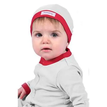 bonamy Baby Boy Girl Organic Cotton Footed Sleeper with Mittens-Sleep n Play