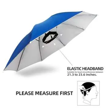NLDGDZJ Umbrella Hat - 27" Hands-Free Protection