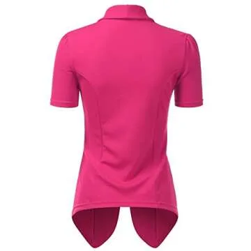 Stylish DOUBLJU Ruffled Plus-Size Blazer for Women