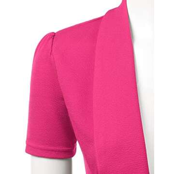 Stylish DOUBLJU Ruffled Plus-Size Blazer for Women