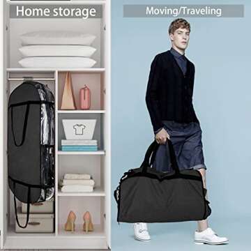 Versatile Garment Bags for Travel and Closet Storage