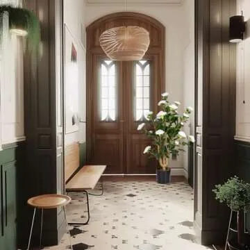 Howngyesimu Artificial Camellia Tree 2 Pack, 38’’ Faux Camellia Plant in Pot with White Flowers, Greenery Potted Plant for Indoor Outdoor Office Home Porch Decor, White